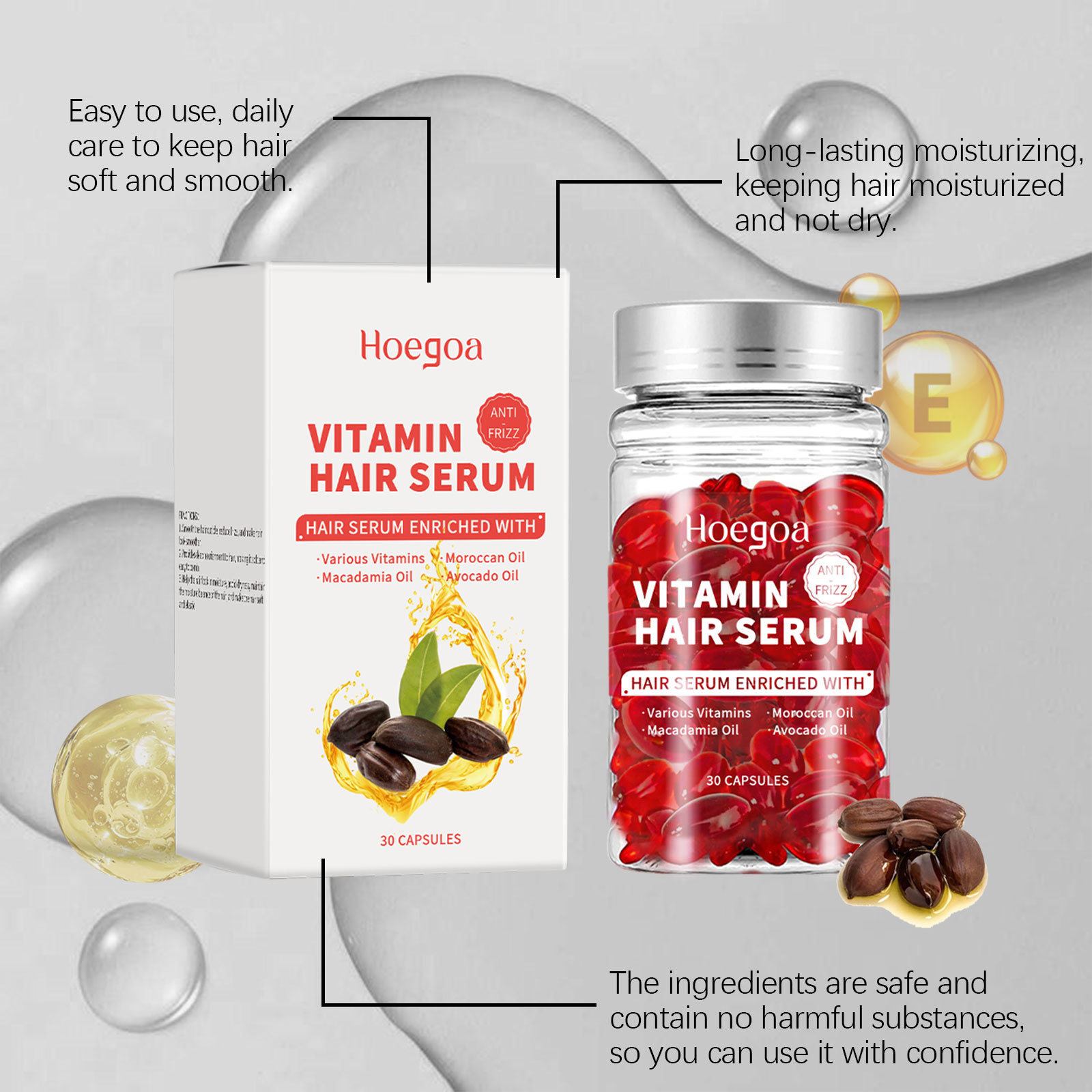 Hair Care Products - كبسولات مصل العناية بالشعر فيتامين تزيد