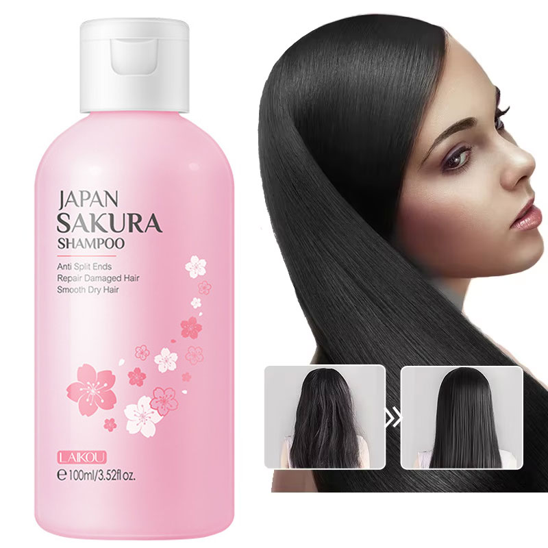 شامبو ساكورا ياباني من LAIKOU  - مراجعة Hair Care Dandruff وسعره